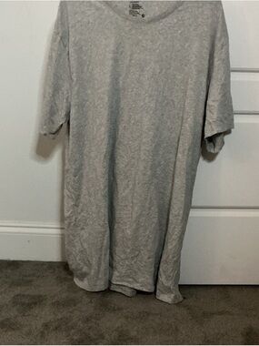 Jockey Light Gray Short Sleeve Crew Neck Tee